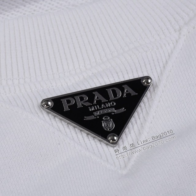 Prada專櫃普拉達2023FW新款三角標衛衣 男女同款 tzy2838
